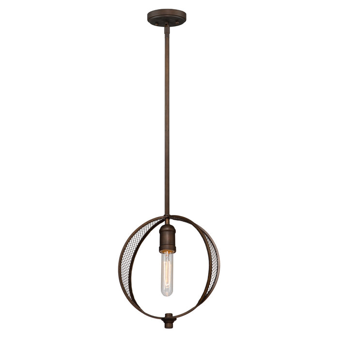 Artcraft AC10901OB One Light Pendant, Bronze