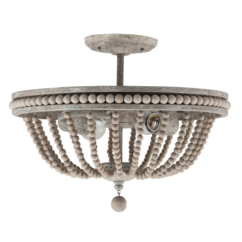 Capital Lighting 229521MS Two Light Semi Flush Mount, Mystic Sand
