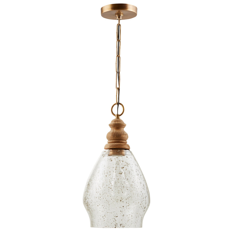 Capital Lighting 330413LW One Light Pendant, Light Wood