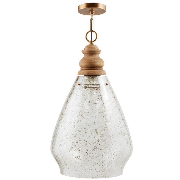 Capital Lighting 330418LW One Light Pendant, Light Wood