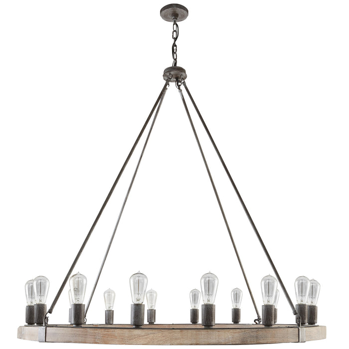 Capital Lighting 430501UW 16 Light Chandelier, Urban Wash