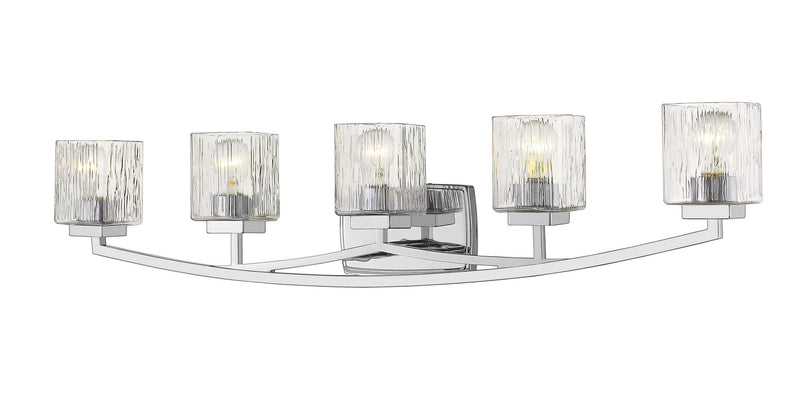 Z-Lite 1929-5V-CH Five Light Vanity, Chrome