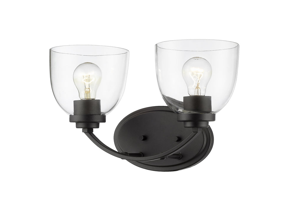 Z-Lite 460-2V-BRZ Two Light Vanity, Bronze