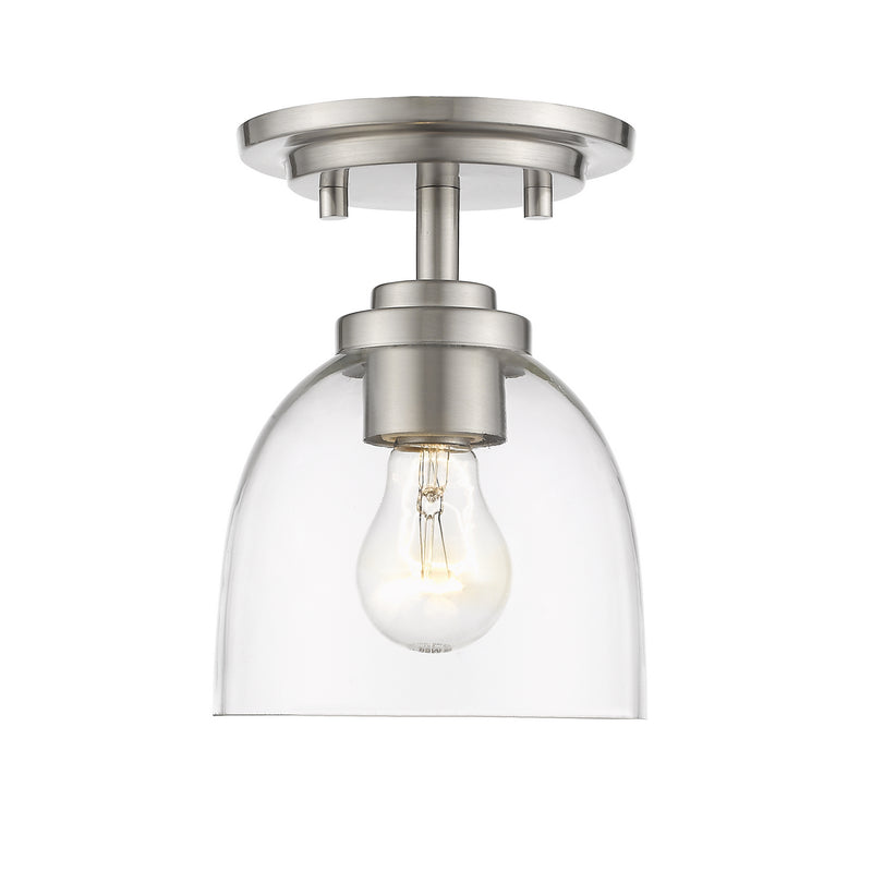 Z-Lite 460F1-BN One Light Flush Mount, Brushed Nickel