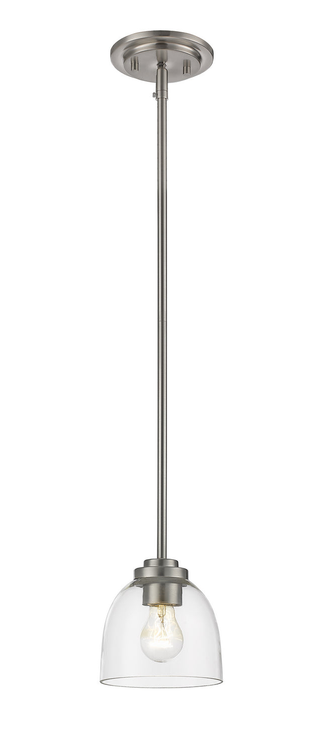 Z-Lite 460MP-BN One Light Pendant, Brushed Nickel