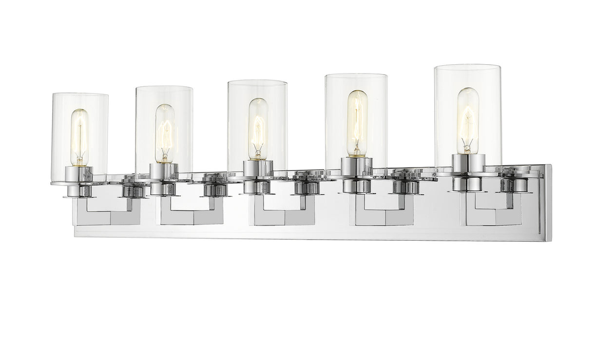 Z-Lite 462-5V-CH Five Light Vanity, Chrome