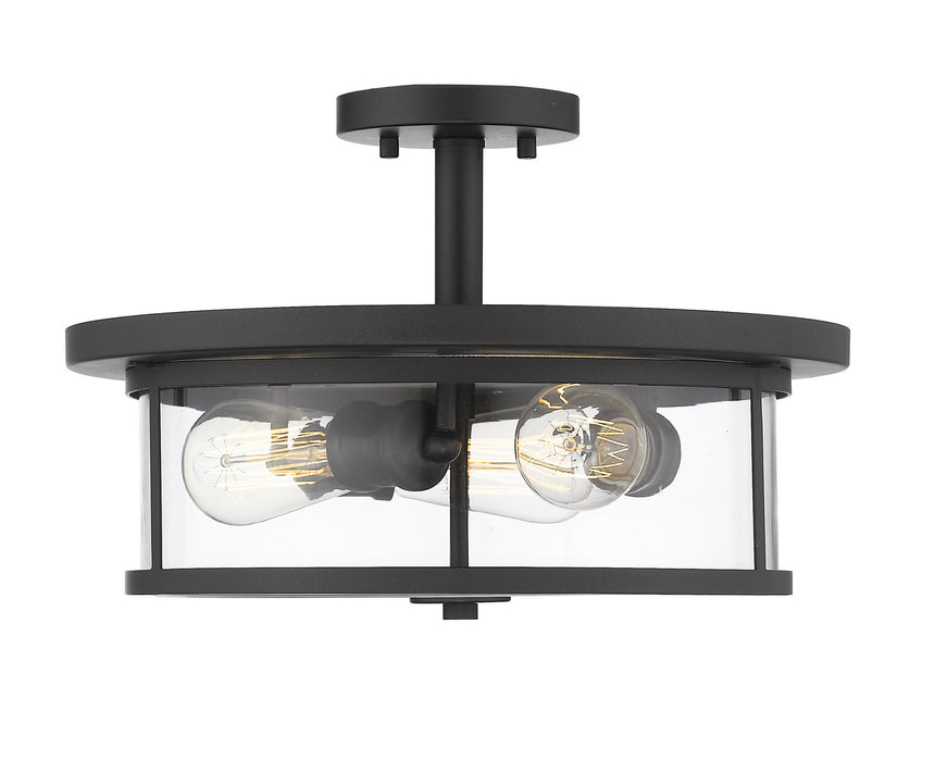 Z-Lite 462SF16-BRZ Three Light Semi Flush Mount, Bronze