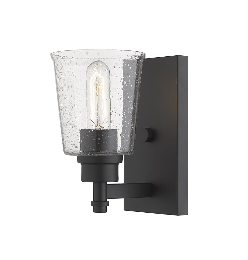 Z-Lite 464-1S-MB One Light Wall Sconce, Matte Black