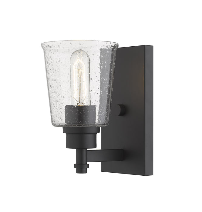 Z-Lite 464-1S-MB One Light Wall Sconce, Matte Black