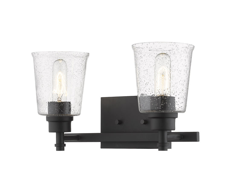 Z-Lite 464-2V-MB Two Light Vanity, Matte Black