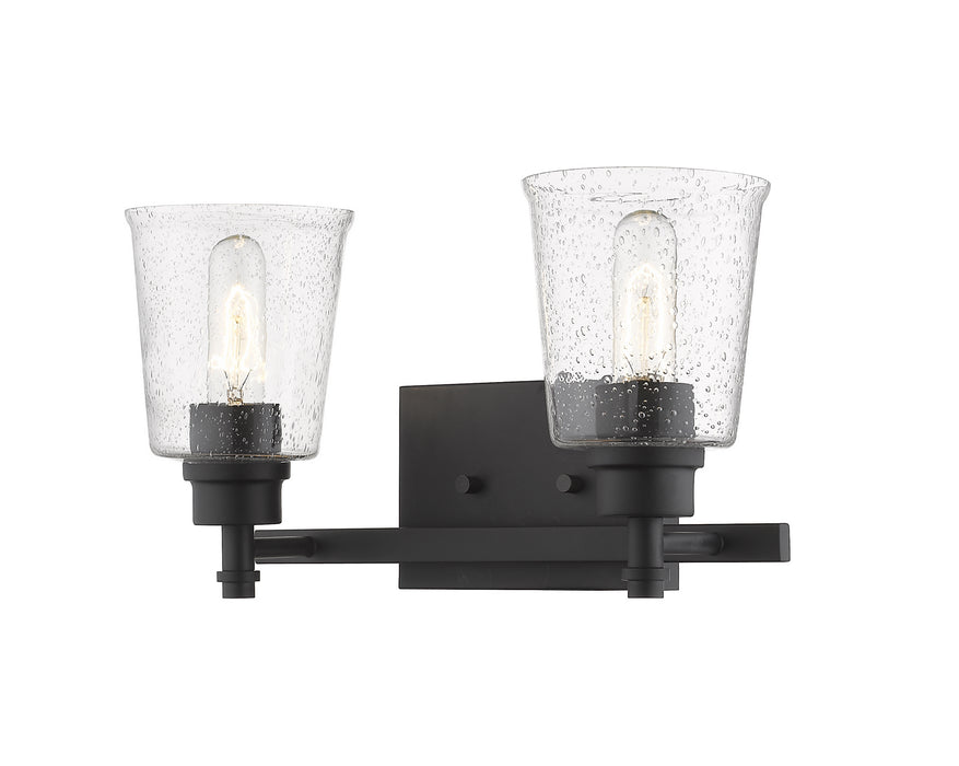 Z-Lite 464-2V-MB Two Light Vanity, Matte Black
