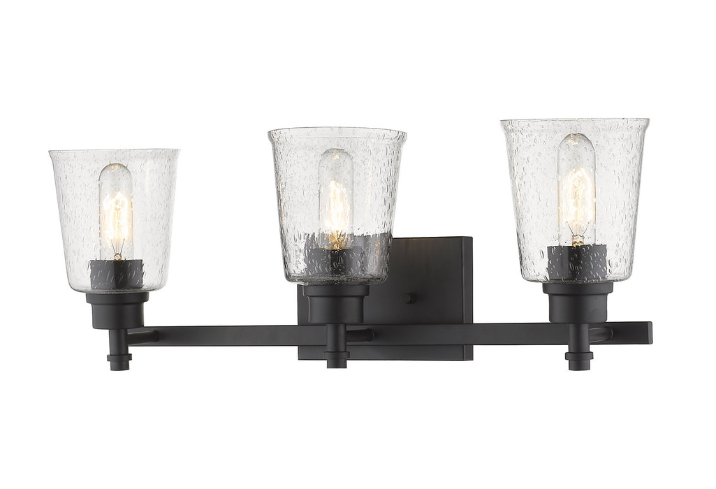 Z-Lite 464-3V-MB Three Light Vanity, Matte Black