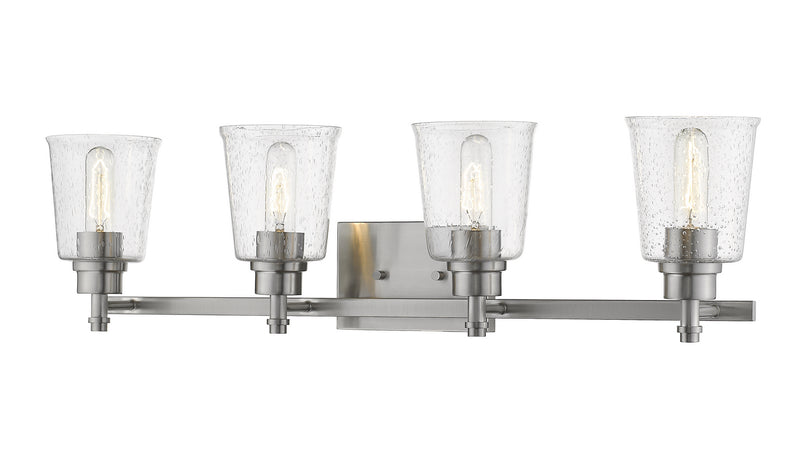 Z-Lite 464-4V-BN Four Light Vanity, Brushed Nickel