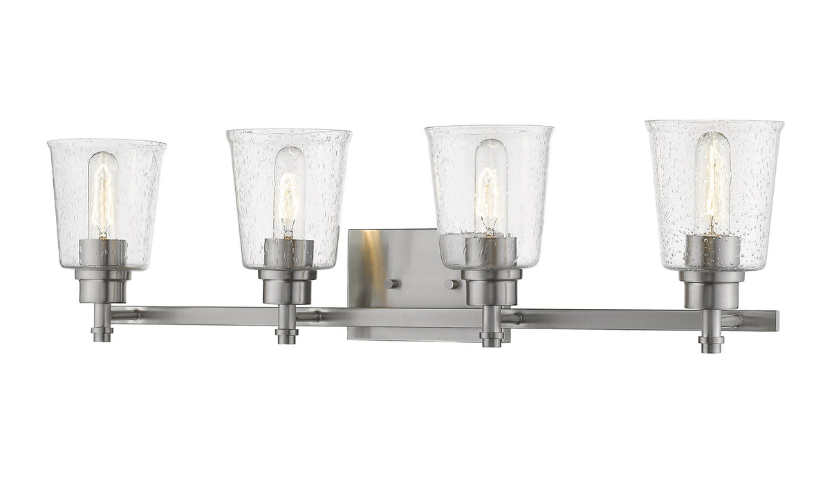 Z-Lite 464-4V-BN Four Light Vanity, Brushed Nickel
