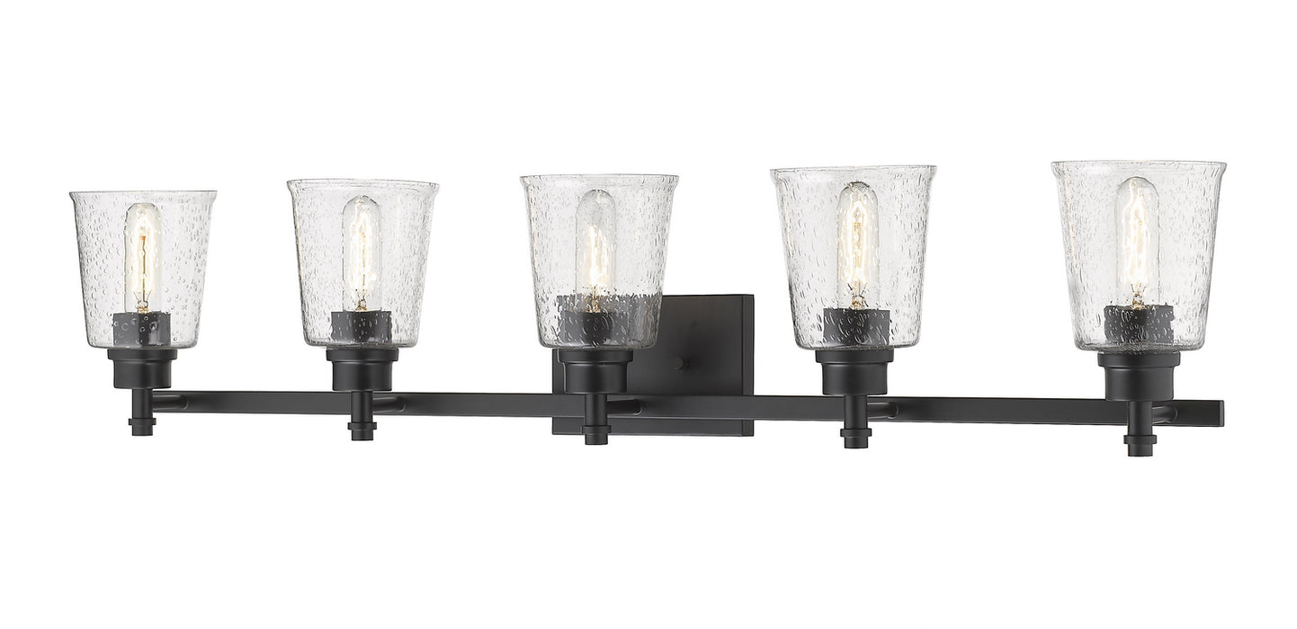 Z-Lite 464-5V-MB Five Light Vanity, Matte Black