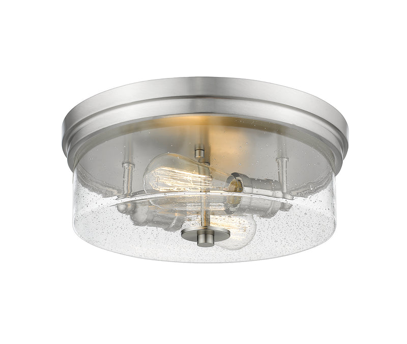 Z-Lite 464F13-BN Two Light Flush Mount, Brushed Nickel