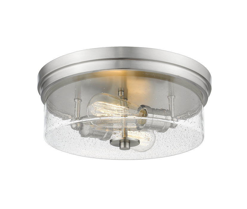 Z-Lite 464F13-BN Two Light Flush Mount, Brushed Nickel