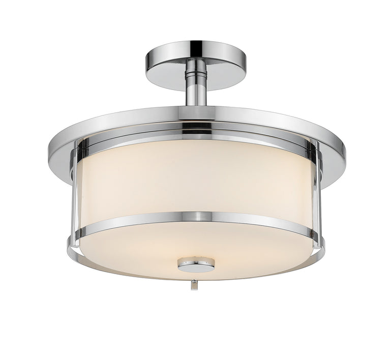 Z-Lite 465SF14-CH Two Light Semi Flush Mount, Chrome