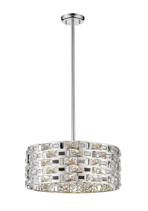 Z-Lite 912P-CH Five Light Chandelier, Chrome