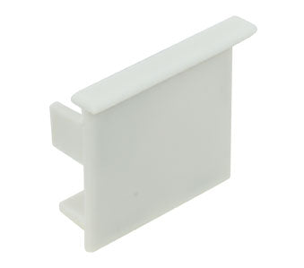 American Lighting PE-DFSLOT-END Flanged Finished End For Standard Flanged Slots, White