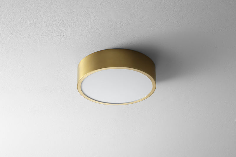 Quorum 32-601-40 LED Ceiling Mount, Aged Brass