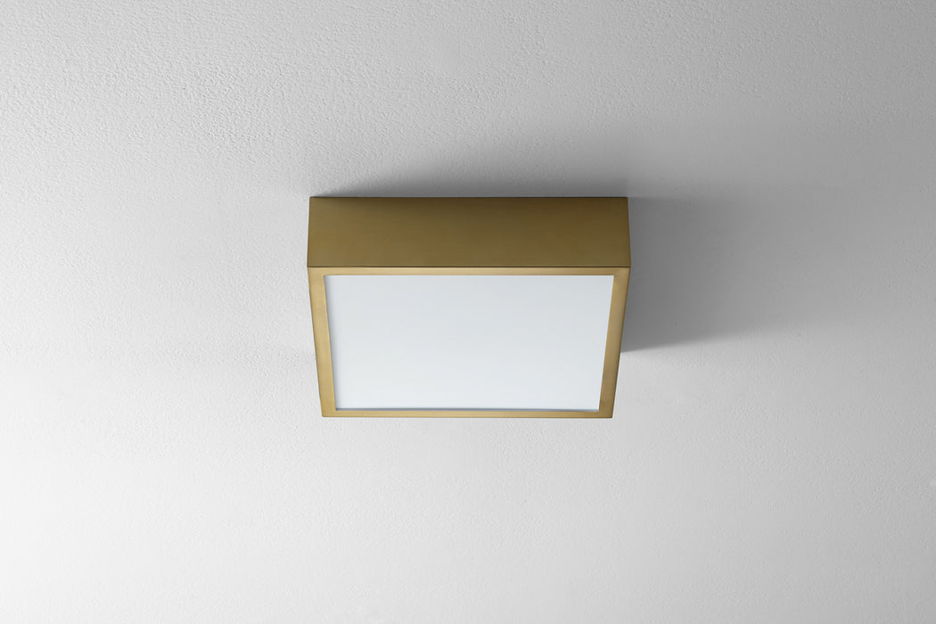 Oxygen 32-612-40 LED Ceiling Mount, Aged Brass