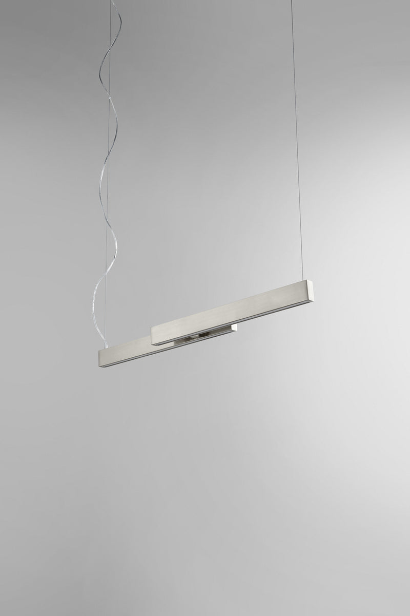 Quorum 32-642-24 LED Pendant, Satin Nickel