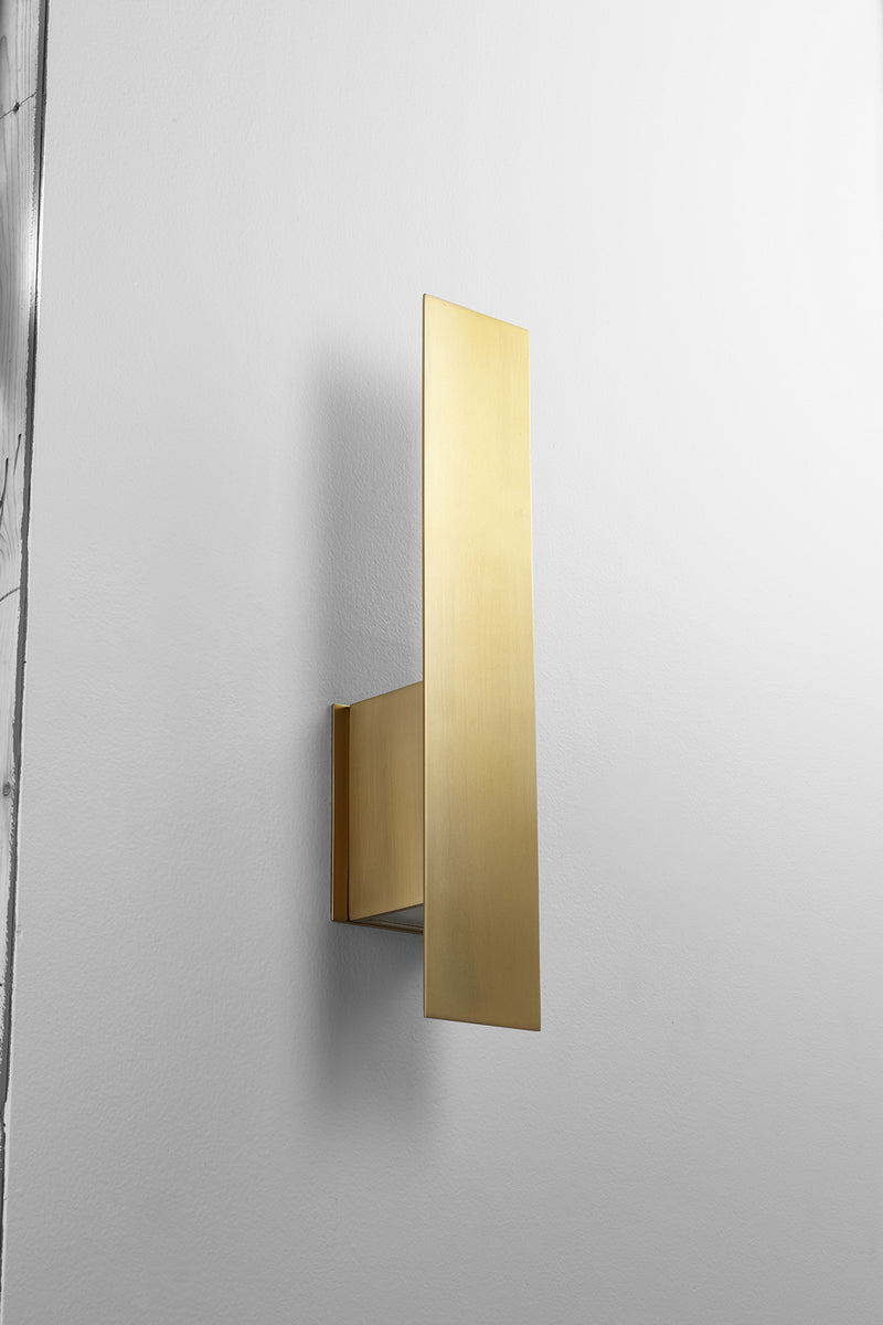 Quorum 3-504-40 LED Wall Sconce, Aged Brass