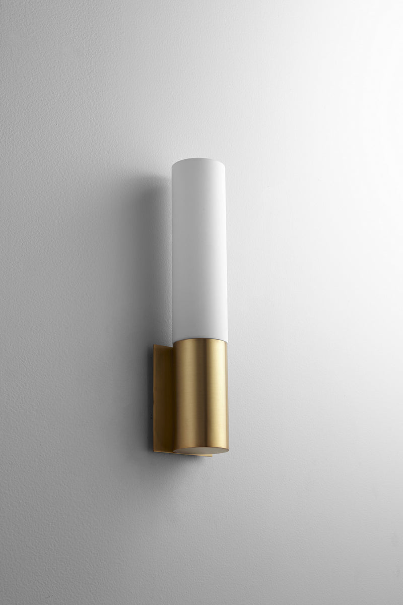 Quorum 3-518-40 LED Wall Sconce, Aged Brass