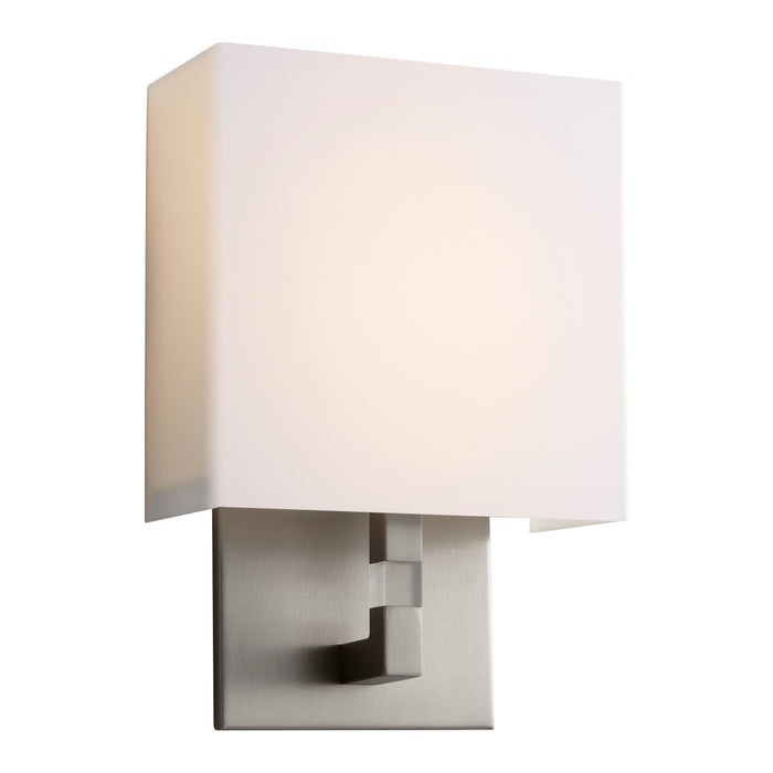 Oxygen 3-521-24 LED Wall Sconce, Satin Nickel W/ Matte White Acrylic