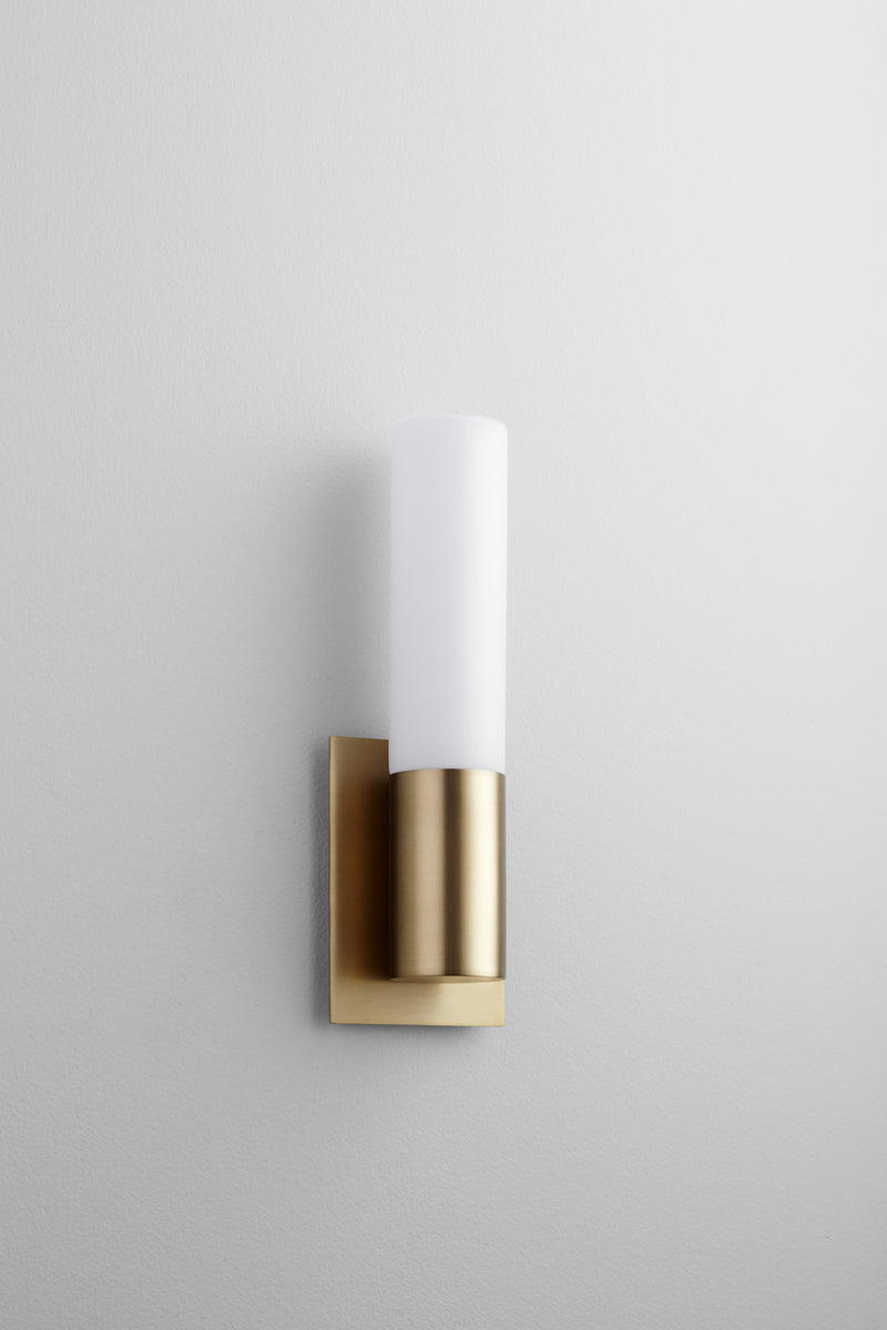Quorum 3-528-40 LED Wall Sconce, Aged Brass