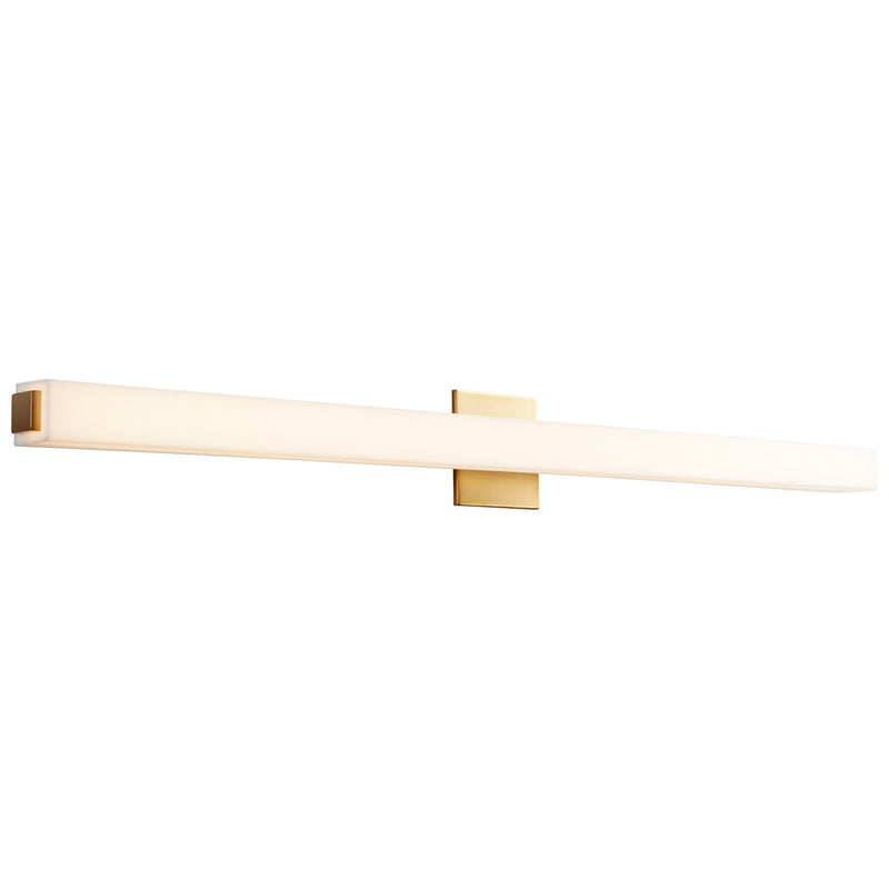 Quorum 3-536-40 LED Vanity, Aged Brass