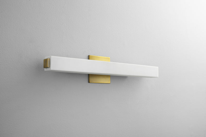 Quorum 3-537-40 LED Vanity, Antique Brass