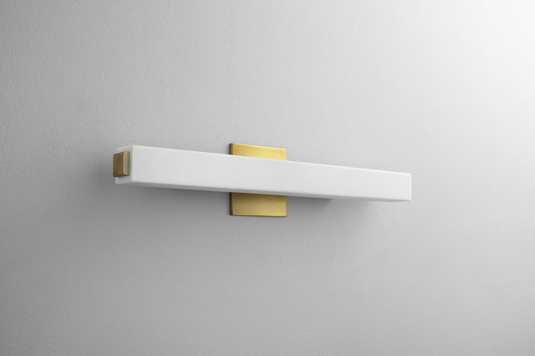 Oxygen 3-537-40 LED Vanity, Antique Brass