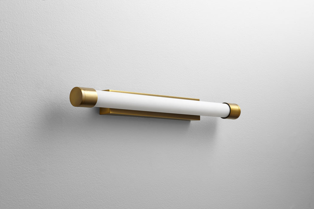 Oxygen 3-557-40 LED Vanity, Aged Brass