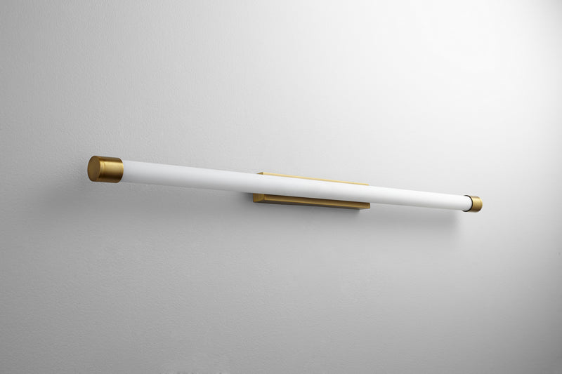 Quorum 3-559-40 LED Vanity, Aged Brass