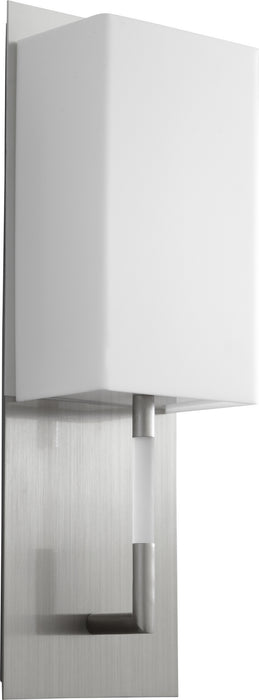 Oxygen 3-564-224 LED Wall Sconce, Satin Nickel W/ Matte White Acrylic