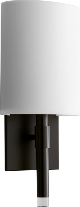 Oxygen 3-587-295 LED Wall Sconce, Old World W/ Matte White Acrylic