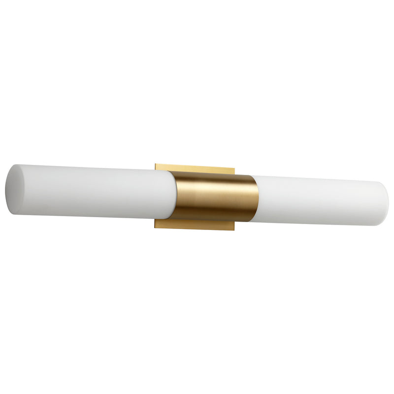 Quorum 3-588-140 LED Vanity, Aged Brass