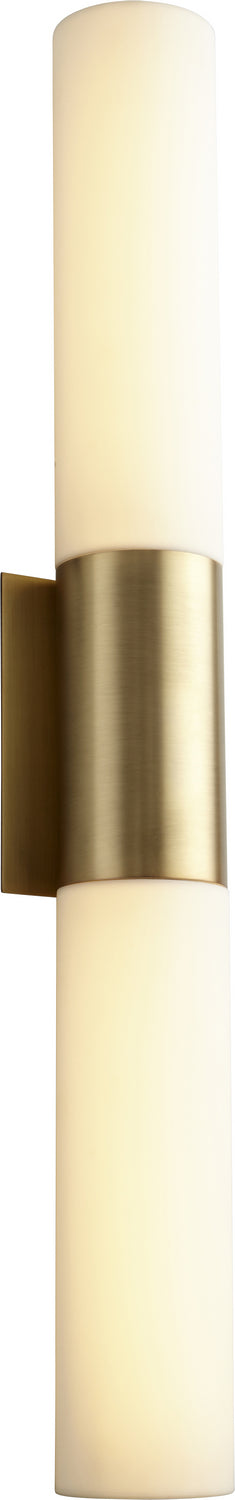 Quorum 3-588-40 LED Vanity, Aged Brass