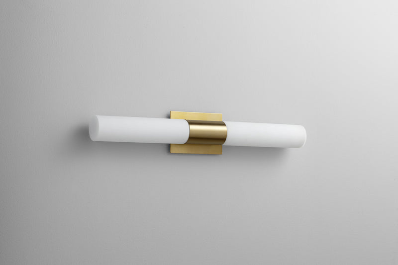 Quorum 3-590-140 LED Vanity, Aged Brass