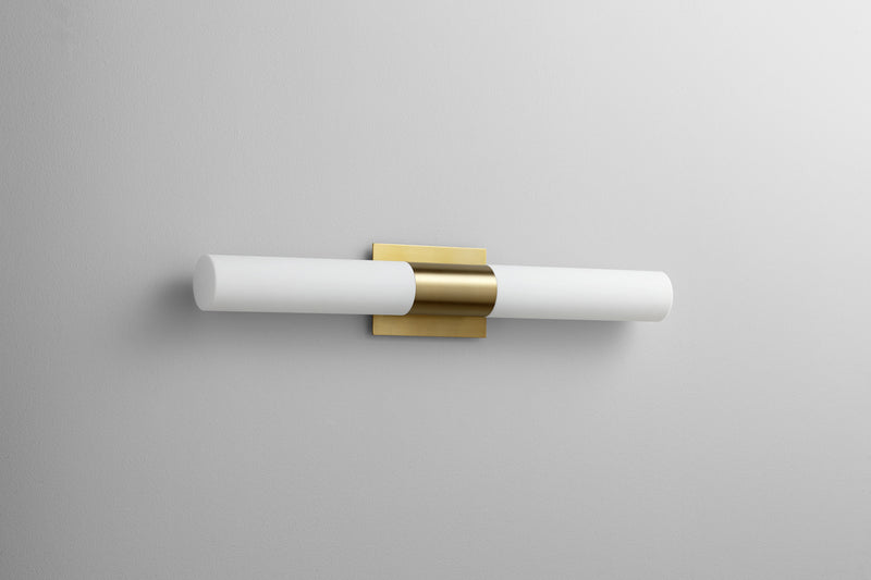Quorum 3-590-40 LED Vanity, Aged Brass