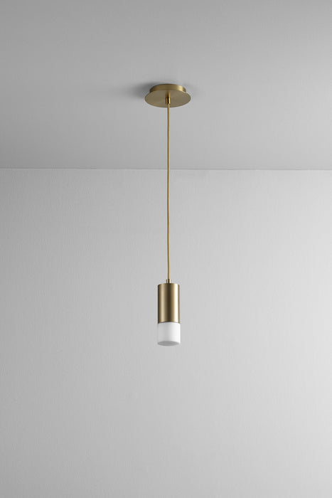 Oxygen 3-607-140 LED Pendant, Aged Brass