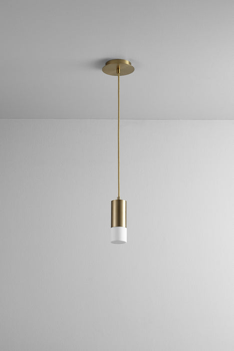 Oxygen 3-607-40 LED Pendant, Aged Brass