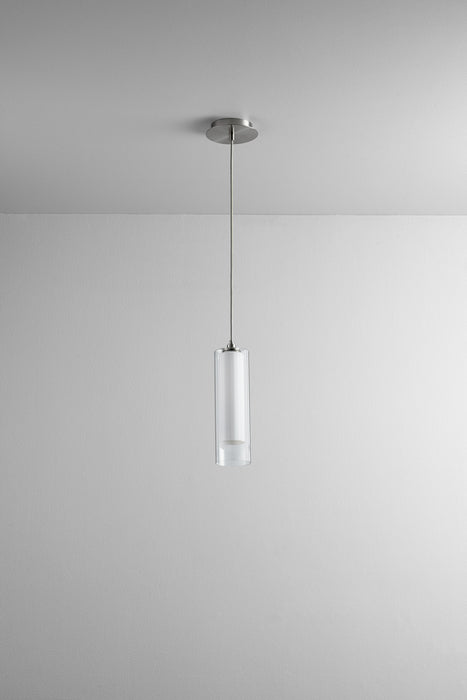 Oxygen 3-609-124 LED Pendant, Satin Nickel W/ Satin Opal