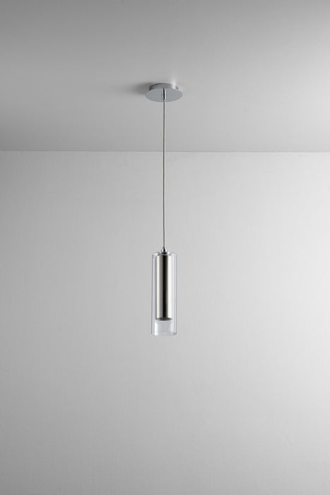Oxygen 3-609-1414 LED Pendant, Polished Chrome W/ Mirror Glass