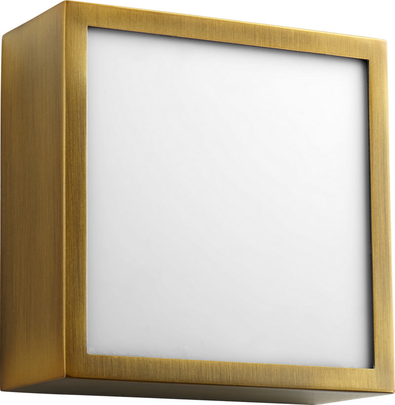 Quorum 3-610-40 LED Ceiling Mount, Aged Brass