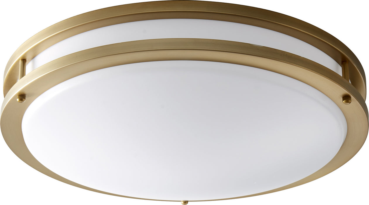 Oxygen 3-619-40 LED Ceiling Mount, Aged Brass