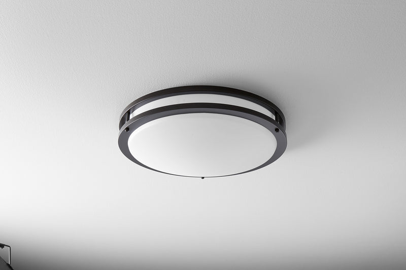 Quorum 3-620-22 LED Ceiling Mount, Oiled Bronze