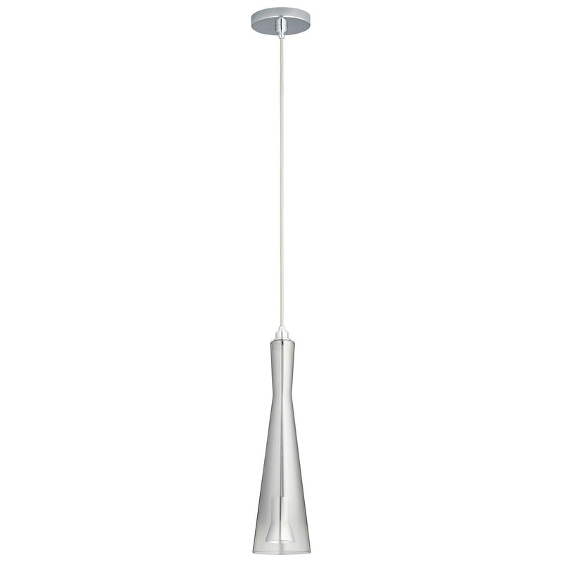 Quorum 3-651-1314 LED Pendant, Polished Chrome|Smoke Ombre